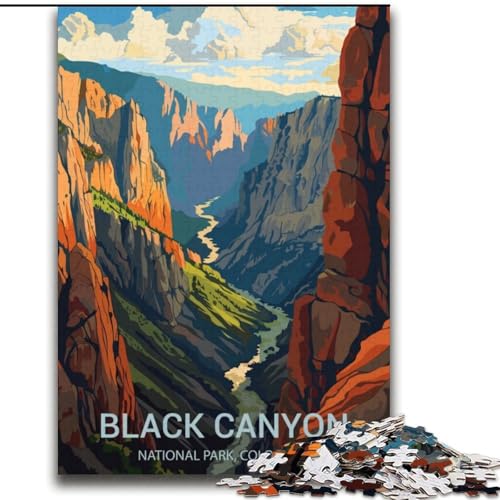 Puzzle für Erwachsene, 2000 Teile, Black Canyon, für Kinder ab 14 Jahren, jedes Teil ist einzigartig – lustiges und herausforderndes Spiel für die ganze Familie, tolles Geschenk, 70x100cm von ABKMXDKZ