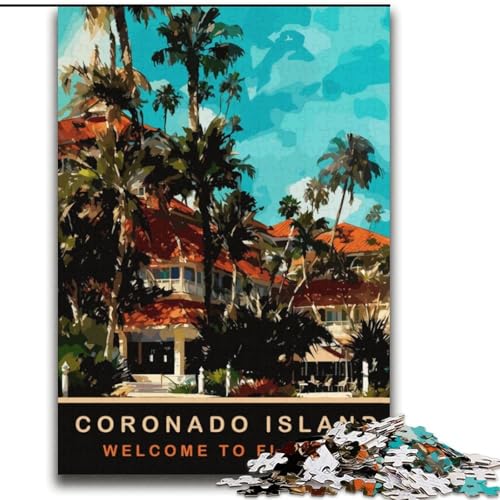 Puzzle für Erwachsene, 2000 Teile, Coronado Island, anspruchsvoll, mit vollständig ineinandergreifenden, zufällig geformten Teilen, 70x100cm von ABKMXDKZ