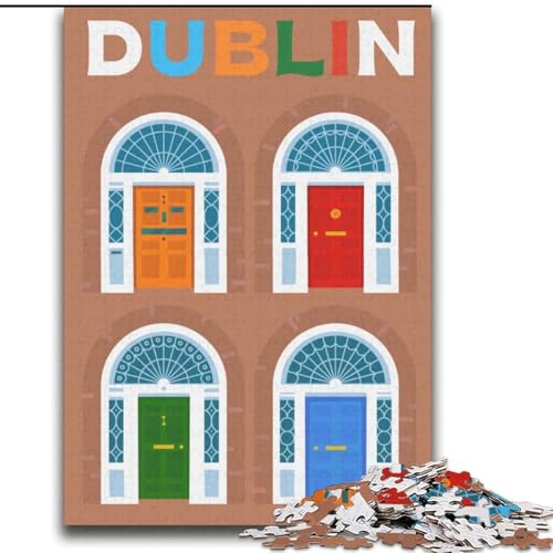 Puzzle für Erwachsene, 2000 Teile, Dublin, für 14+, anspruchsvolles Spiel als Geschenk für die ganze Familie und Freunde, 70x100cm von ABKMXDKZ