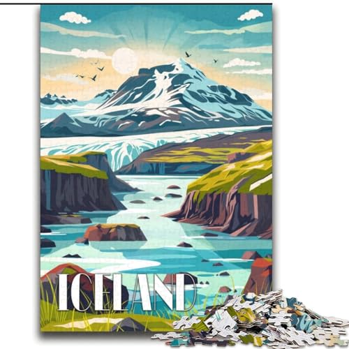 Puzzle für Erwachsene, 2000 Teile, Isländische Gelassenheit, für Kinder ab 14 Jahren, jedes Teil ist einzigartig – lustiges und herausforderndes Spiel für die ganze Familie, tolles Geschenk, 70x100cm von ABKMXDKZ