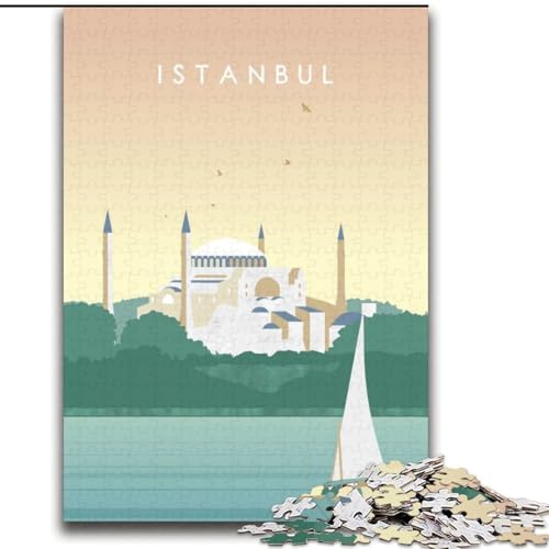 Puzzle für Erwachsene, 2000 Teile, Istanbul, Spielzeug, Lernspiele, Stressabbau, Förderung der Liebe zwischen Paaren, 70x100cm von ABKMXDKZ