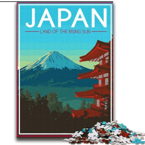 Puzzle für Erwachsene, 2000 Teile, Japan Travel Art Mount, für 14+, anspruchsvolles Spiel als Geschenk für die ganze Familie und Freunde, 70x100cm von ABKMXDKZ