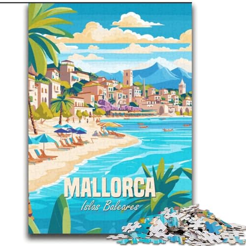 Puzzle für Erwachsene, 2000 Teile, Mallorca, Islas Baleares, für 14+, anspruchsvolles Spiel als Geschenk für die ganze Familie und Freunde, 70x100cm von ABKMXDKZ