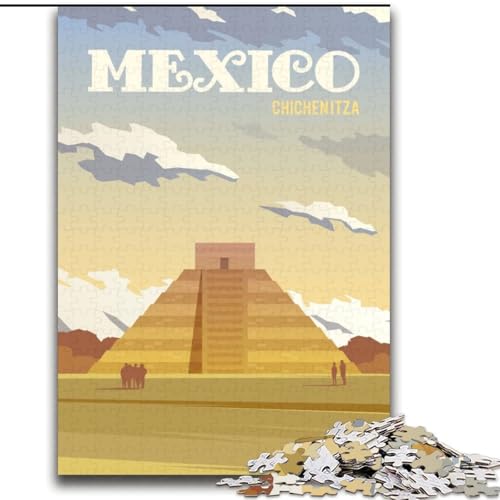 Puzzle für Erwachsene, 2000 Teile, Mexiko, geeignet für Personen ab 14 Jahren, anspruchsvoll zu lösen, Aber unterhaltsam und humorvoll, tolles Geschenk, 70x100cm von ABKMXDKZ
