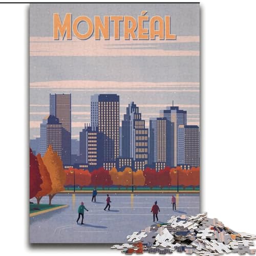 Puzzle für Erwachsene, 2000 Teile, Montreal, Spielspielzeug, jedes Teil ist einzigartig – anspruchsvolles Familienspiel für Kinder ab 14 Jahren, 70x100cm von ABKMXDKZ