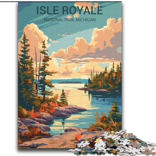 Puzzle für Erwachsene, 2000-teiliges Puzzle, Isle Royale Nationalpark, Familienspiel, Stressabbau, schwierige Herausforderung, stärkt die Liebe zwischen Paaren, 70x100cm von ABKMXDKZ