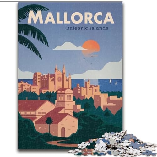 Puzzle für Erwachsene 1000 Teile Mallorca, für 14+ Anspruchsvolles Spiel als Geschenk für die ganze Familie und Freunde 26x38cm Puzzle für Erwachsene 1000 Teile Mallorca, für 14+ Anspruchsvolles Spiel als Geschenk für die ganze Familie und Freunde 26x38cm von ABKMXDKZ