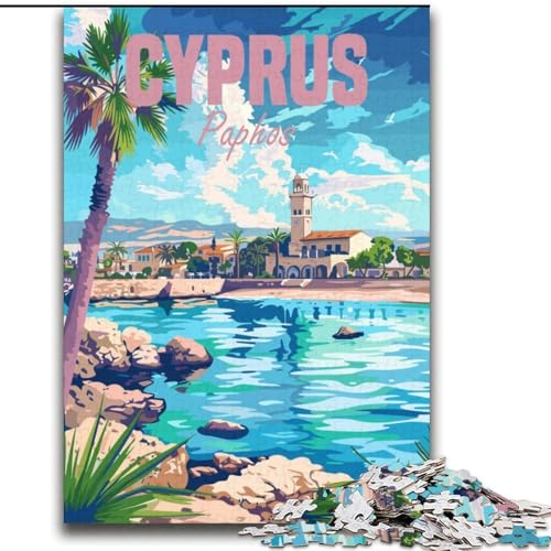 Puzzle für Erwachsene 2000 Teile Zypern Paphos, für 14+ Anspruchsvolles Spiel als Geschenk für die ganze Familie und Freunde 70x100cm von ABKMXDKZ