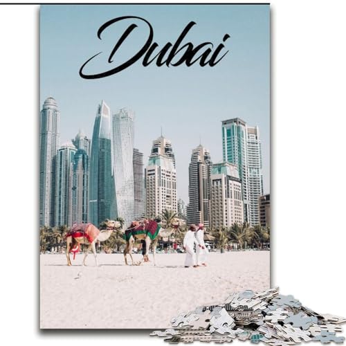Puzzle für Erwachsene und Jugendliche, 1000 Teile, Dubai, für und ab 14 Jahren, pädagogisches Lernspielzeug, Familienspiele, Geburtstagsgeschenk, 50x75cm Puzzle für Erwachsene und Jugendliche, 1000 Teile, Dubai, für und ab 14 Jahren, pädagogisches Lernspielzeug, Familienspiele, Geburtstagsgeschenk, 50x75cm von ABKMXDKZ