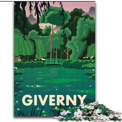 Puzzle für Erwachsene und Jugendliche, 1000 Teile, Giverny, Spiele, Spielzeug, Geschenk, einzigartige Geburtstags- und Geschenkideen für Kinder ab 14 Jahren, 26x38cm Puzzle für Erwachsene und Jugendliche, 1000 Teile, Giverny, Spiele, Spielzeug, Geschenk, einzigartige Geburtstags- und Geschenkideen für Kinder ab 14 Jahren, 26x38cm von ABKMXDKZ