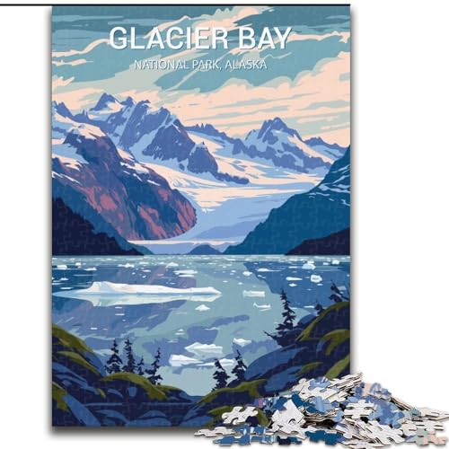 Puzzle für Erwachsene und Jugendliche, 1000 Teile, Glacier Bay Nationalpark, für und ab 14 Jahren, pädagogisches Lernspielzeug, Familienspiele, Geburtstagsgeschenk, 50x75cm von ABKMXDKZ