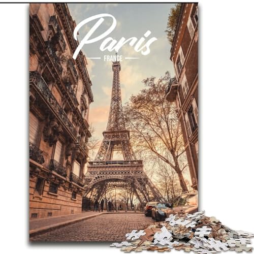 Puzzle für Erwachsene und Jugendliche, 1000 Teile, Paris, für und ab 14 Jahren, pädagogisches Lernspielzeug, Familienspiele, Geburtstagsgeschenk, 50x75cm von ABKMXDKZ