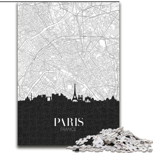 Puzzle für Erwachsene und Jugendliche, 1000 Teile, Paris, für und ab 14 Jahren, pädagogisches Lernspielzeug, Familienspiele, Geburtstagsgeschenk, 50x75cm Puzzle für Erwachsene und Jugendliche, 1000 Teile, Paris, für und ab 14 Jahren, pädagogisches Lernspielzeug, Familienspiele, Geburtstagsgeschenk, 50x75cm von ABKMXDKZ