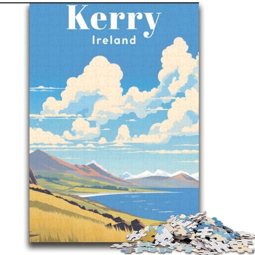 Puzzle für Erwachsene und Jugendliche, 2000 Teile, Puzzle Kerry, Irland, Reise, Spiele, Spielzeug, Geschenk, einzigartige Geburtstags- und Geschenkideen für Kinder ab 14 Jahren, 70x100cm von ABKMXDKZ