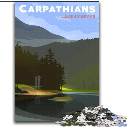 Puzzle für Erwachsene und Jugendliche, 2000 Teile, See Synevyr, für und ab 14 Jahren, pädagogisches Lernspielzeug, Familienspiele, Geburtstagsgeschenk, 70x100cm von ABKMXDKZ