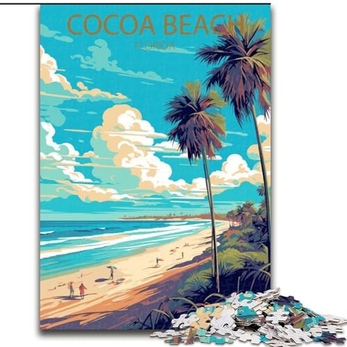 Puzzle für Erwachsene und Jugendliche, Cocoa Beach, Florida, für 14+, anspruchsvolles Spiel und Familienspiel, tolles 50x75cm Puzzle für Erwachsene und Jugendliche, Cocoa Beach, Florida, für 14+, anspruchsvolles Spiel und Familienspiel, tolles 50x75cm von ABKMXDKZ