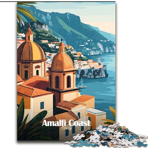 Puzzle für Erwachsene und Jugendliche, Puzzle Amalfiküste, Italien, für 14+, anspruchsvolles Spiel und Familienspiel, toll, 50x75cm von ABKMXDKZ