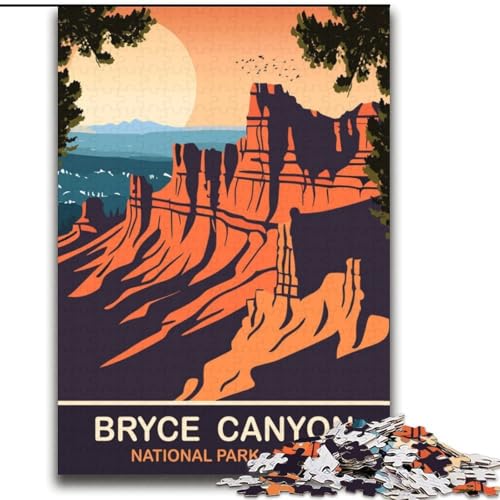 Puzzle für Erwachsene und Jugendliche, Puzzle Bruce Canyon Utah, für 14+, anspruchsvolles Spiel und Familienspiel, toll, 70x100cm von ABKMXDKZ