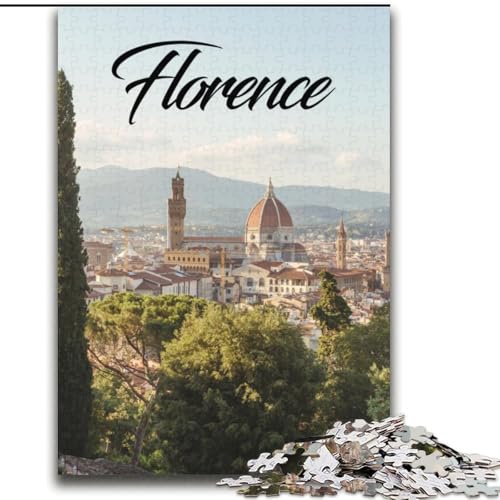 Puzzle für Erwachsene und Jugendliche, Puzzle Florenz, für 14+, anspruchsvolles Spiel und Familienspiel, toll, 70x100cm von ABKMXDKZ