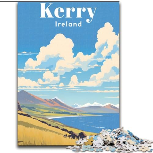 Puzzle für Erwachsene und Jugendliche, Puzzle Kerry, Irland-Reise, pädagogisches Spielzeug zum Stressabbau, tolle Geschenke und Spielzeuge, 26x38cm von ABKMXDKZ