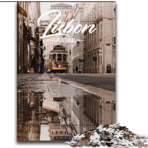 Puzzle für Erwachsene und Jugendliche, Puzzle Lissabon, für 14+, anspruchsvolles Spiel und Familienspiel, toll, 70x100cm von ABKMXDKZ