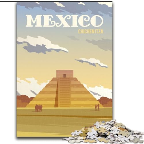 Puzzle für Erwachsene und Jugendliche, Puzzle Mexiko, für 14+, anspruchsvolles Spiel und Familienspiel, toll, 50x75cm von ABKMXDKZ