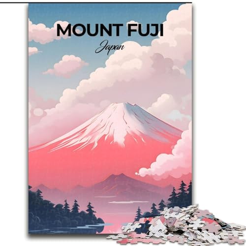 Puzzle für Erwachsene und Jugendliche, Puzzle Mount Fuji, für 14+, anspruchsvolles Spiel und Familienspiel, toll, 26x38cm von ABKMXDKZ