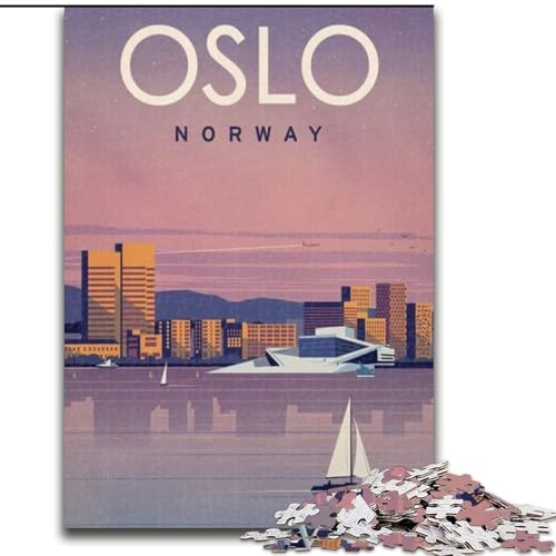 Puzzle für Erwachsene und Jugendliche, Puzzle Oslo, für 14+, anspruchsvolles Spiel und Familienspiel, toll, 50x75cm Puzzle für Erwachsene und Jugendliche, Puzzle Oslo, für 14+, anspruchsvolles Spiel und Familienspiel, toll, 50x75cm von ABKMXDKZ