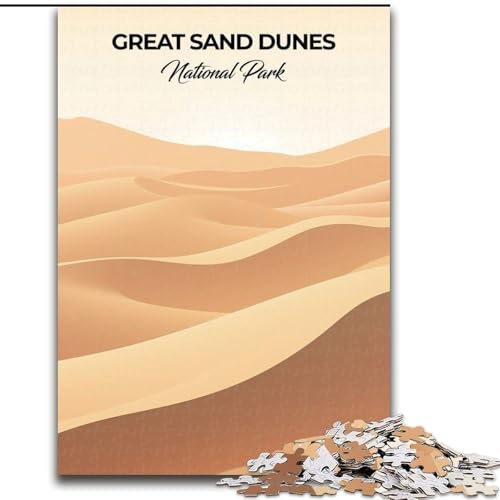Puzzle für Jugendliche, 1000 Puzzles, Große Sanddünen, geeignet für Personen ab 14 Jahren, Lernspiele, Wichtelgeschenke, 26x38cm Puzzle für Jugendliche, 1000 Puzzles, Große Sanddünen, geeignet für Personen ab 14 Jahren, Lernspiele, Wichtelgeschenke, 26x38cm von ABKMXDKZ