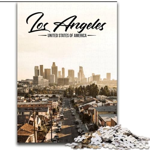 Puzzle für Jugendliche, 1000 Puzzles, Los Angeles, geeignet für Personen ab 14 Jahren, Lernspiele, Wichtelgeschenke, 50x75cm von ABKMXDKZ