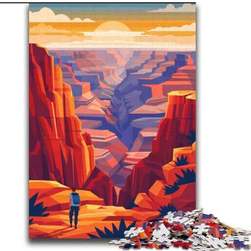 Puzzle für Jugendliche, 2000 Puzzles, Sonnenuntergang im Grand Canyon, geeignet für Personen ab 14 Jahren, Lernspiele, Wichtelgeschenke, 70x100cm von ABKMXDKZ