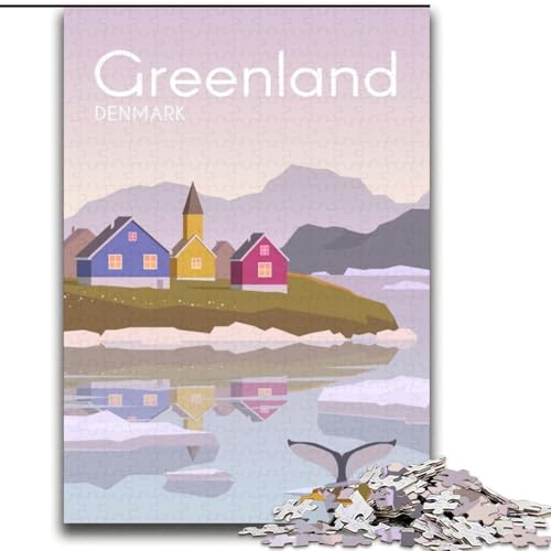 Puzzle für Jugendliche 2000 Grönland, Lernspielzeug ganze Familie für und 14 Jahre alt 70x100cm von ABKMXDKZ