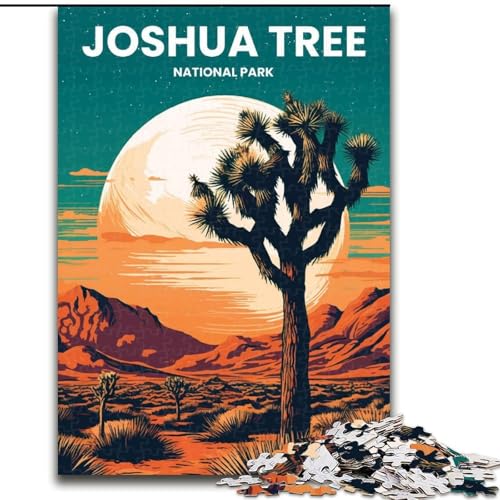 Puzzle für Teenager, 1000 Joshua Tree, Lernspielzeug für Kinder und Jugendliche, ganze Familie, ab 14 Jahren, 50x75cm von ABKMXDKZ