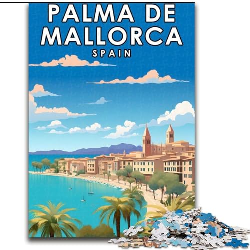 Puzzle für Teenager, 1000 Teile, Palma de Mallorca, Spanien, anspruchsvolles Spiel, Spielzeug, Wanddekoration, einzigartige Geburtstags, 26x38cm Puzzle für Teenager, 1000 Teile, Palma de Mallorca, Spanien, anspruchsvolles Spiel, Spielzeug, Wanddekoration, einzigartige Geburtstags, 26x38cm von ABKMXDKZ