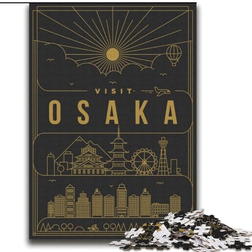 Puzzle für Teenager, 2000 Teile, Osaka, Japan, anspruchsvolles Spiel, Spielzeug, Wanddekoration, einzigartige Geburtstags, 70x100cm Puzzle für Teenager, 2000 Teile, Osaka, Japan, anspruchsvolles Spiel, Spielzeug, Wanddekoration, einzigartige Geburtstags, 70x100cm von ABKMXDKZ