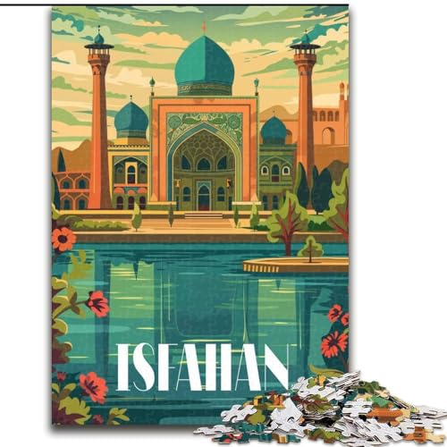 Puzzle für Teenager, Isfahan Beauty, Stressabbau mit vollständig ineinandergreifenden, zufällig geformten Teilen für Kinder ab 14 Jahren, 26x38cm von ABKMXDKZ