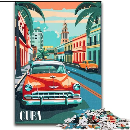 Puzzle für Teenager, klassisches Kuba, Stressabbau, schwierige Herausforderung, Wichtelgeschenke für Kinder ab 14 Jahren, 50x75cm von ABKMXDKZ