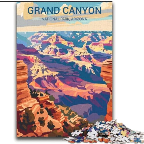 Puzzle für Teenager 2000 Grand Canyon Nationalpark, Lernspielzeug ganze Familie für und 14 Jahre alt 70x100cm von ABKMXDKZ