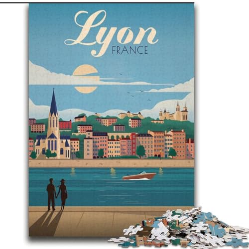 Puzzle für Teenager Lyon, Stressabbau, schwierige Herausforderung, Wichtelgeschenke für Kinder ab 14 Jahren, 70x100cm Puzzle für Teenager Lyon, Stressabbau, schwierige Herausforderung, Wichtelgeschenke für Kinder ab 14 Jahren, 70x100cm von ABKMXDKZ