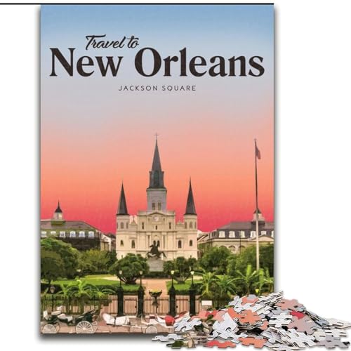 Puzzle für Teenager: Besuchen Sie New Orleans, Stressabbau, schwierige Herausforderung, Wichtelgeschenke für Kinder ab 14 Jahren, 26x38cm Puzzle für Teenager: Besuchen Sie New Orleans, Stressabbau, schwierige Herausforderung, Wichtelgeschenke für Kinder ab 14 Jahren, 26x38cm von ABKMXDKZ
