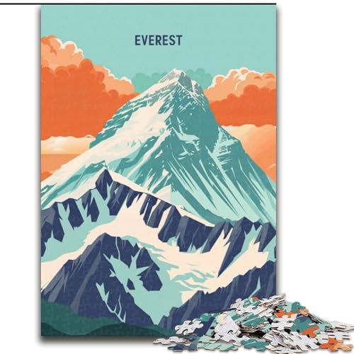 Puzzles für Erwachsene und Jugendliche, 1000 Teile, Everest Majesty, Spiele, Spielzeug, Geschenk, einzigartige Geburtstags- und Geschenkideen für Kinder ab 14 Jahren, 50x75cm von ABKMXDKZ