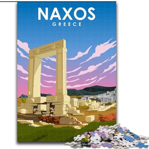 Puzzles für Erwachsene und Jugendliche, Puzzle, Naxos, Sommerreiseposter, Lernspiele, Heimdekoration ganze Familie, 50x75cm Puzzles für Erwachsene und Jugendliche, Puzzle, Naxos, Sommerreiseposter, Lernspiele, Heimdekoration ganze Familie, 50x75cm von ABKMXDKZ