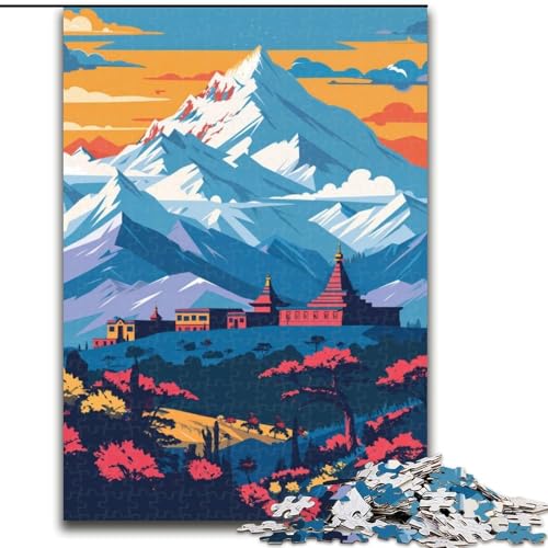Puzzles für Erwachsene und Jugendliche, Puzzle, Nepal-Berglandschaft, Lernspiele, Heimdekoration, geeignet für die Schreibtischdekoration, 50x75cm Puzzles für Erwachsene und Jugendliche, Puzzle, Nepal-Berglandschaft, Lernspiele, Heimdekoration, geeignet für die Schreibtischdekoration, 50x75cm von ABKMXDKZ