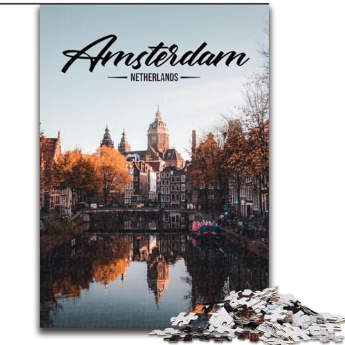 Puzzles für Erwachsene und Jugendliche, Puzzle Amsterdam, Lernspiele, Heimdekoration, ganze Familie, 26x38cm Puzzles für Erwachsene und Jugendliche, Puzzle Amsterdam, Lernspiele, Heimdekoration, ganze Familie, 26x38cm von ABKMXDKZ