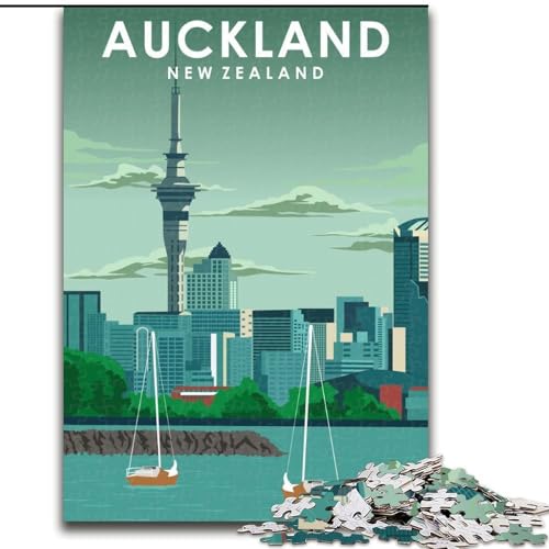 Puzzles für Erwachsene und Jugendliche, Puzzle Auckland, Neuseeland, Kunst, Lernspiele, Heimdekoration, ganze Familie, 26x38cm Puzzles für Erwachsene und Jugendliche, Puzzle Auckland, Neuseeland, Kunst, Lernspiele, Heimdekoration, ganze Familie, 26x38cm von ABKMXDKZ