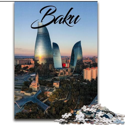 Puzzles für Erwachsene und Jugendliche, Puzzle Baku, Lernspiele, Heimdekoration, ganze Familie, 50x75cm von ABKMXDKZ