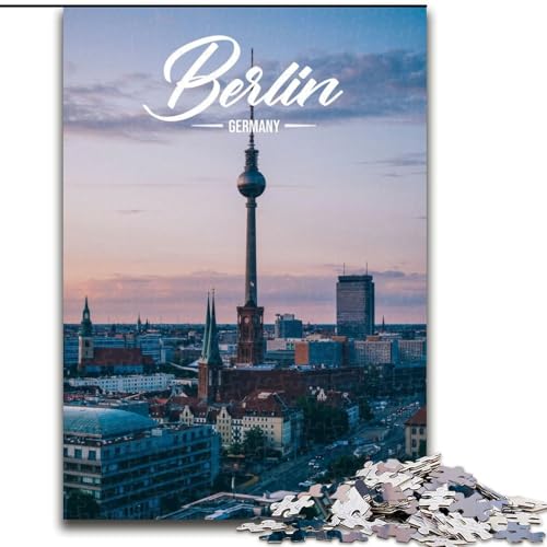 Puzzles für Erwachsene und Jugendliche, Puzzle Berlin, Stressabbau, schwierige Herausforderung, Wichtelgeschenke für Kinder ab 14 Jahren, 26x38cm von ABKMXDKZ
