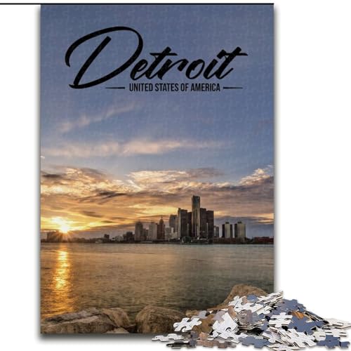 Puzzles für Erwachsene und Jugendliche, Puzzle Detroit, für 14+, anspruchsvolles Spiel und Familienspiel, toll, 50x75cm Puzzles für Erwachsene und Jugendliche, Puzzle Detroit, für 14+, anspruchsvolles Spiel und Familienspiel, toll, 50x75cm von ABKMXDKZ