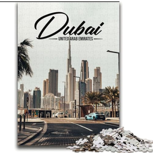 Puzzles für Erwachsene und Jugendliche, Puzzle Dubai, Lernspiele, Heimdekoration ganze Familie, 70x100cm von ABKMXDKZ