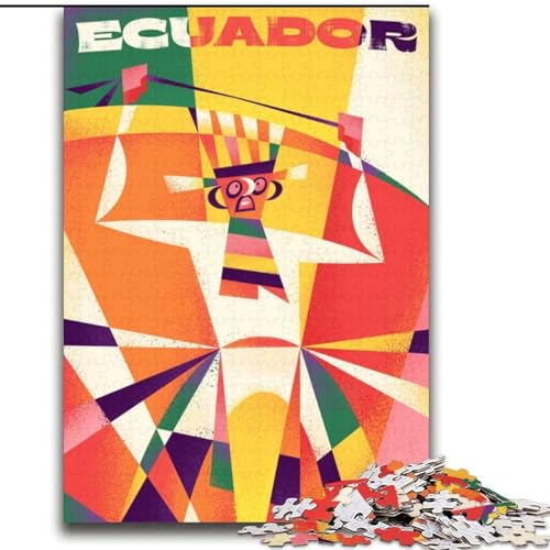 Puzzles für Erwachsene und Jugendliche, Puzzle Ecuador, geometrische Kunst, Lernspiele, Heimdekoration ganze Familie, 70x100cm Puzzles für Erwachsene und Jugendliche, Puzzle Ecuador, geometrische Kunst, Lernspiele, Heimdekoration ganze Familie, 70x100cm von ABKMXDKZ